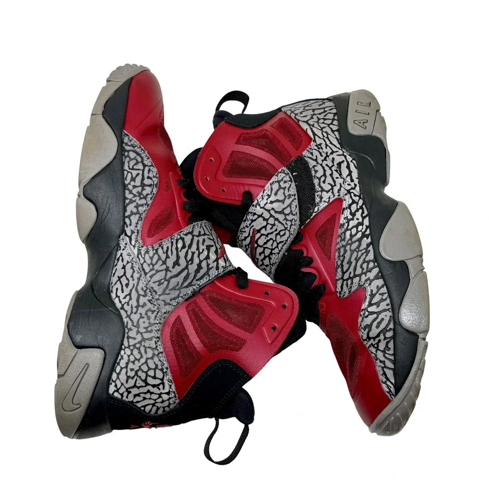 Nike Air Stepback Alabama Crimson Tide PE Red Elephant Print 685527-601 Mens 7Y
